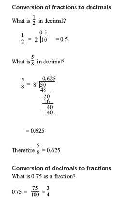 eLimu | Fractions Decimals & Percentages