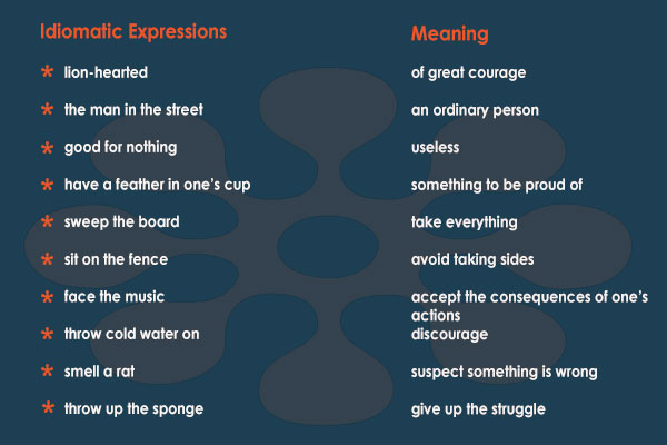 5 Examples Of Idiomatic Expressions With Meaning And Sentence