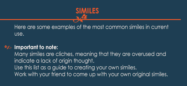 how important grammar is Similes  eLimu